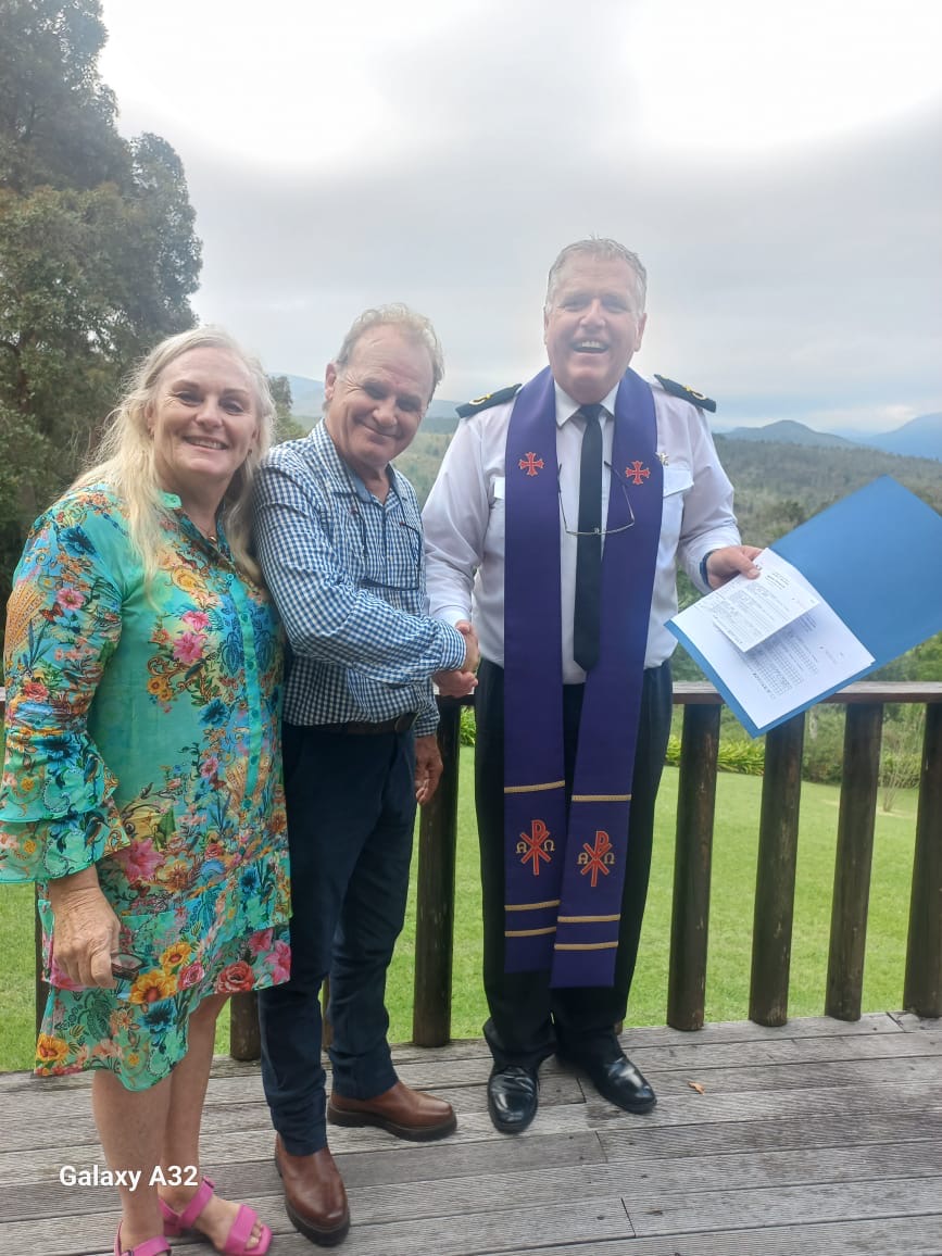Wedding ceremony by Dr. Gerrit Rademeyer in Steinkopf