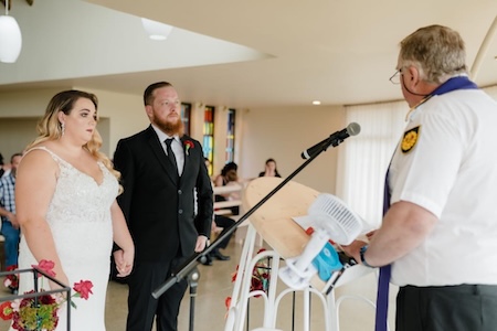 Wedding ceremony by Dr. Gerrit Rademeyer in Steinkopf