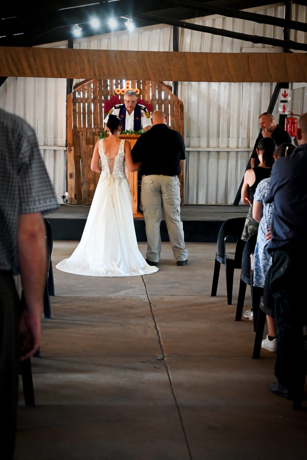 Wedding ceremony by Dr. Gerrit Rademeyer in Steinkopf