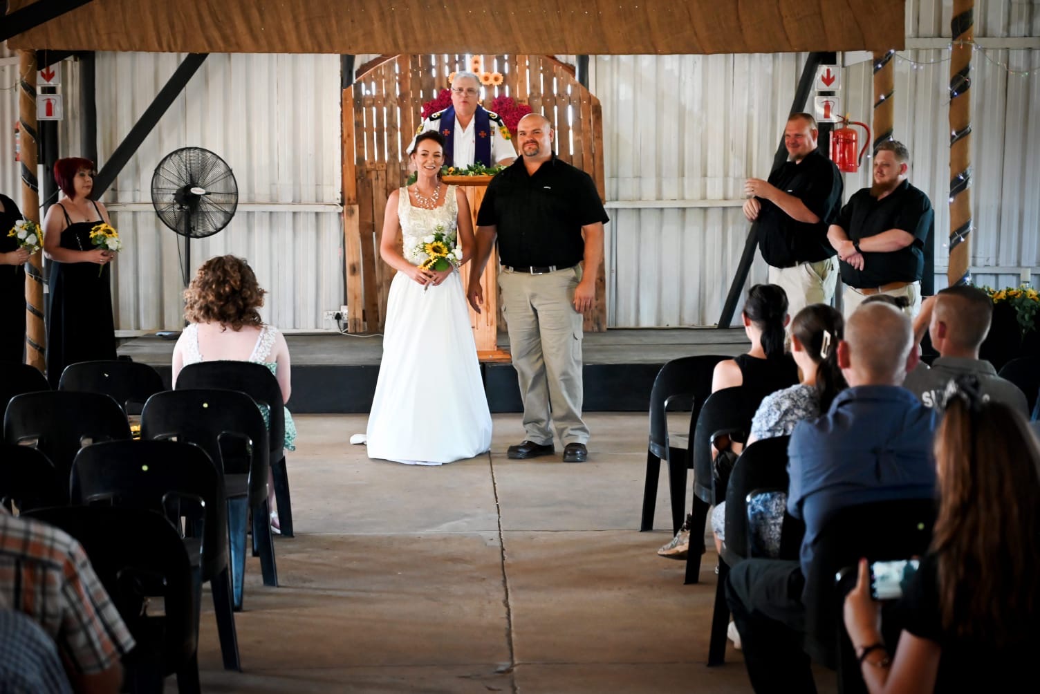 Wedding ceremony by Dr. Gerrit Rademeyer in Steinkopf
